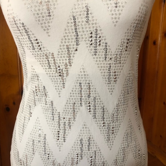 Express one shoulder sequins top - Picture 2 of 7